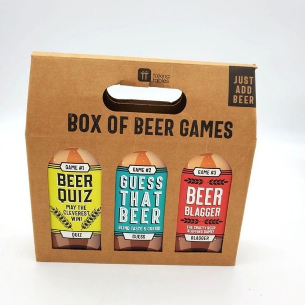 Talking Tables Box Of Beer Games Kit  Bar‎ Adult Party Barbeque Bachler Birthday